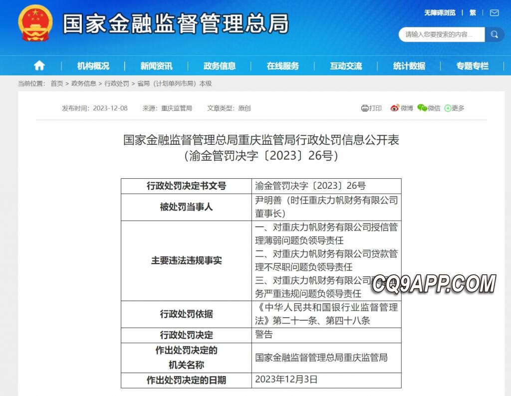 2023121013 金融监管警告下的重庆力帆：尹明善及其公司面临转型挑战