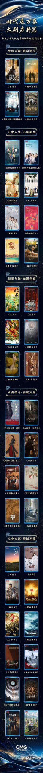 2023121720 央视揭晓2024年度电视剧大片单，文化佳作引期待