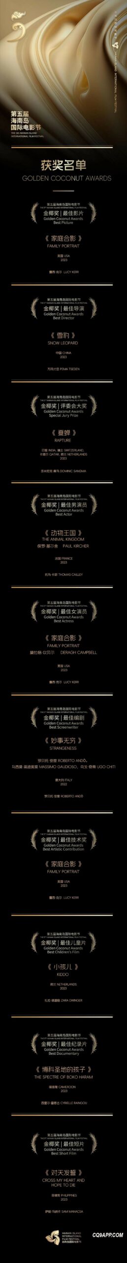 2023122512 海南岛国际电影节掀起光影狂潮，金椰奖华彩绽放